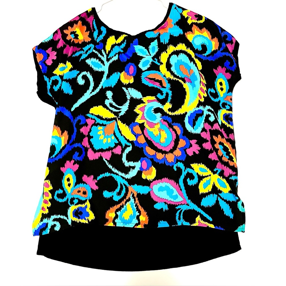 Colorful Paisley Print Top